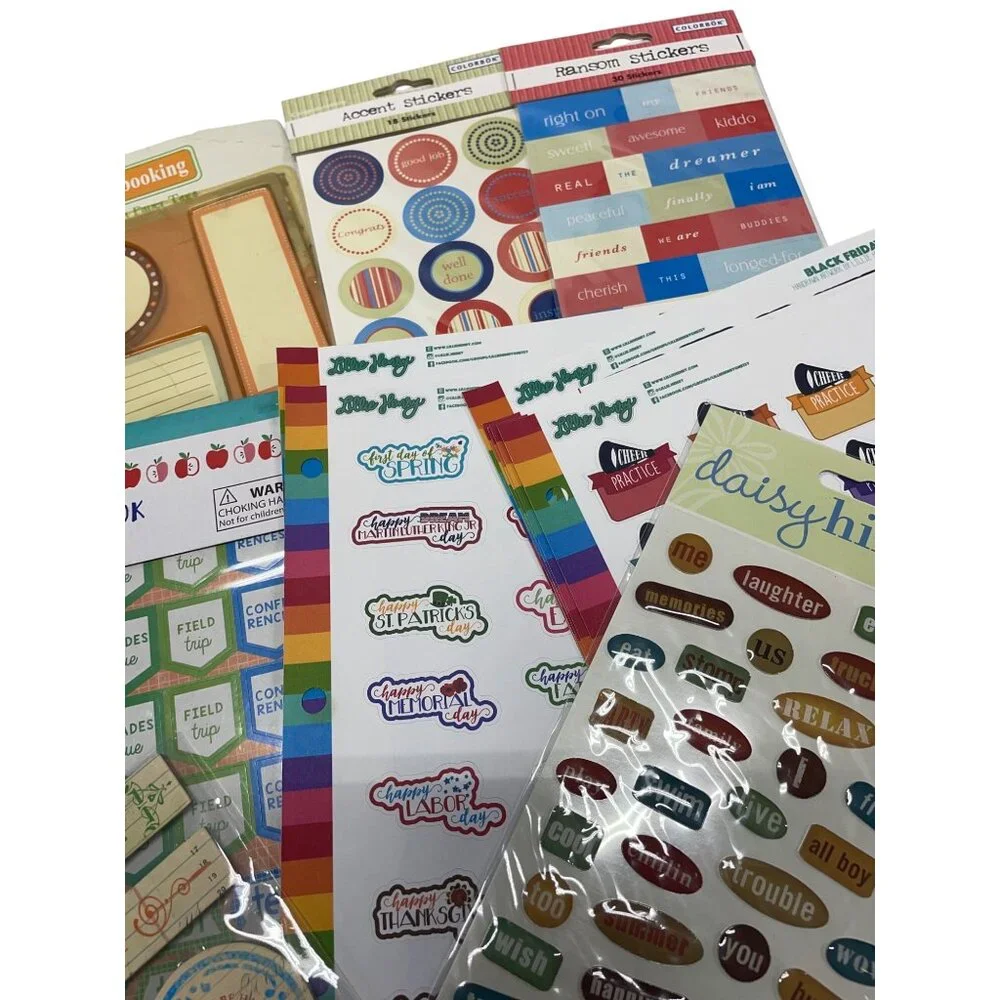 Assorted Sticker‎ Set Back to School Motivational Planner Journaling